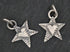 Sterling Silver Artisan Star with Heart Charm, (AF-326)